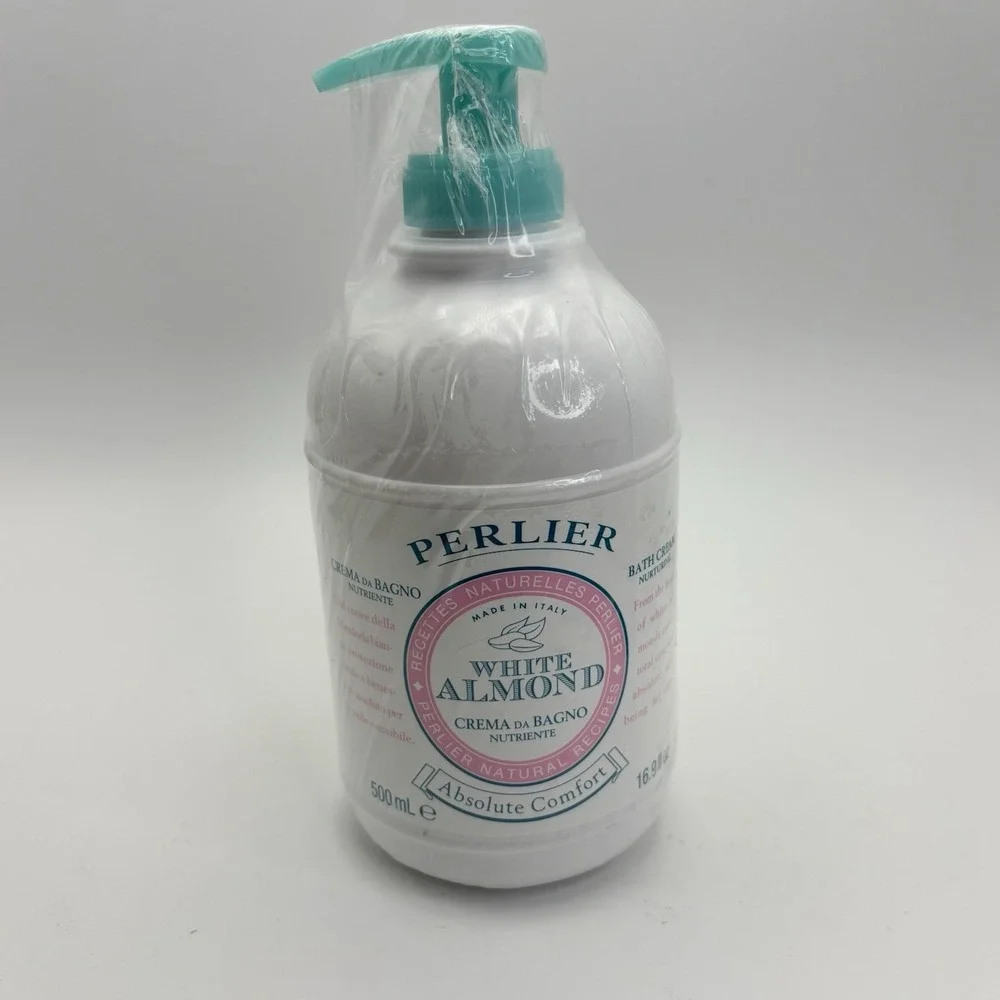 Perlier White‎ Almond Bath & Shower Cream 16.9 fl oz - New Sealed W/Pump